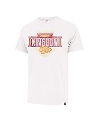 Men's '47 Brand White Distressed Kansas City Chiefs Regional Franklin T-shirt