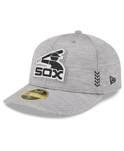 Men's New Era Gray Chicago White Sox 2024 Clubhouse Low Profile 59FIFTY Fitted Hat