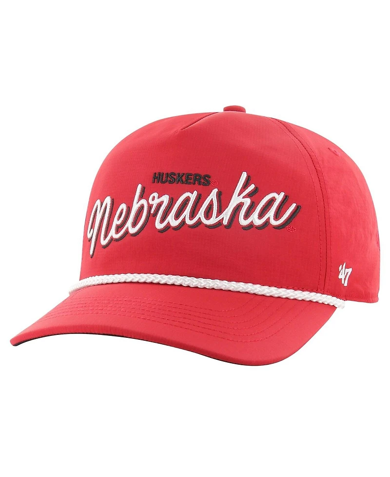 Men's '47 Brand Scarlet Nebraska Huskers Fairway Hitch Adjustable Hat