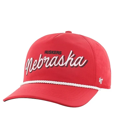 Men's '47 Brand Scarlet Nebraska Huskers Fairway Hitch Adjustable Hat