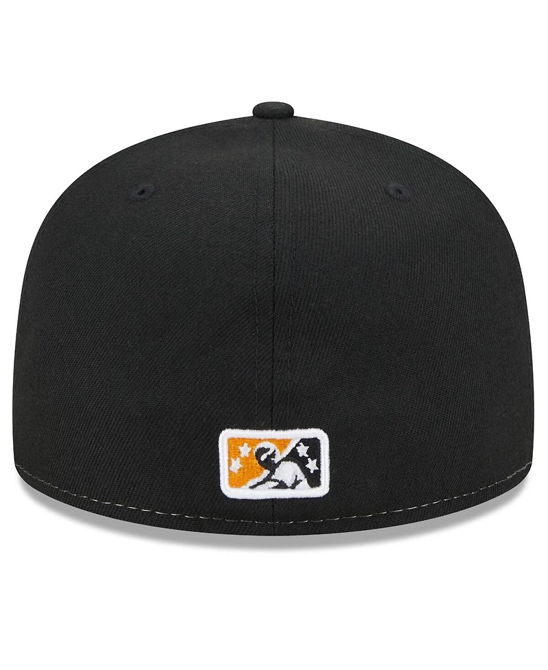 Men's New Era White Corpus Christi Hooks Theme Nights Dia De Los 59FIFTY Fitted Hat