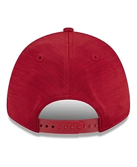Men's New Era Red Los Angeles Angels 2024 Clubhouse 9FORTY Adjustable Hat