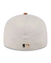 Men's New Era Stone, Brown New York Yankees 2024 Clubhouse 59FIFTY Fitted Hat