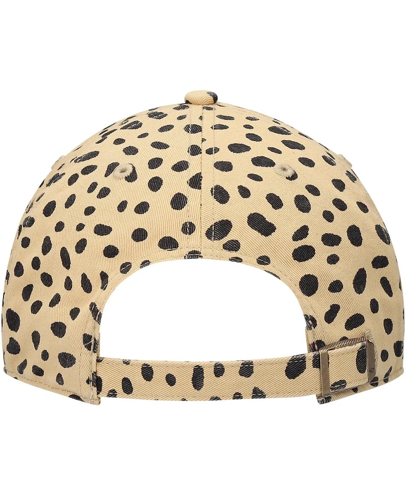 Women's '47 Brand Tan Cheetah Clean Up Adjustable Hat