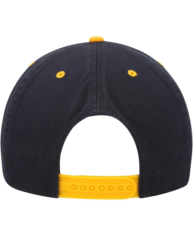 Men's '47 Brand Navy Cal Bears Double Header Hitch Adjustable Hat