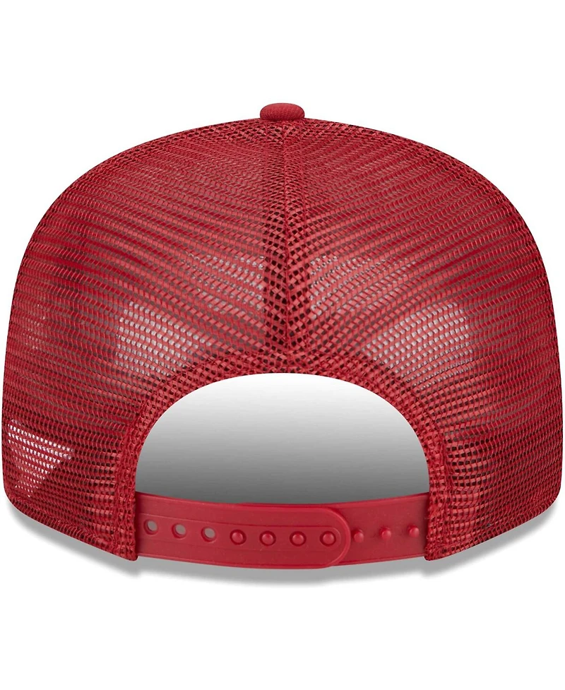 Men's New Era Cardinal Arizona Cardinals Grade Trucker 9FIFTY Snapback Hat