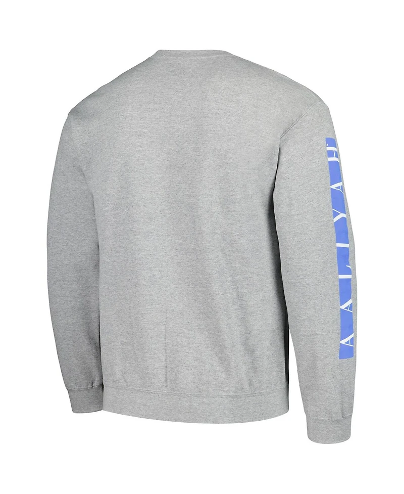 Men's and Women's Ripple Junction Heather Gray Aaliyah Graphic Fleece Sweatshirt