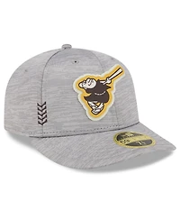 Men's New Era Gray San Diego Padres 2024 Clubhouse Low Profile 59FIFTY Fitted Hat