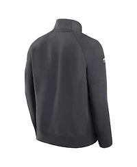 Men's Nike Anthracite San Francisco 49ers Super Bowl Lviii Opening Night Tech Fleece Half-Zip Pullover Top