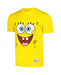 Men's and Women's Freeze Max Yellow SpongeBob SquarePants Face Off T-Shirt