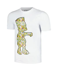 Men's and Women's Freeze Max White The Simpsons Postcards T-Shirt