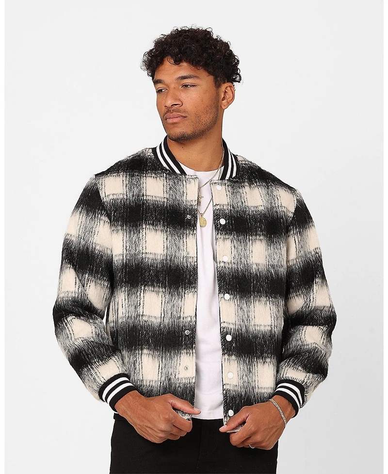 Xxiii Men's Kolab Checkered Jacket