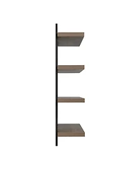 Danya B 4-Tier Floating Bracket Wall Shelf