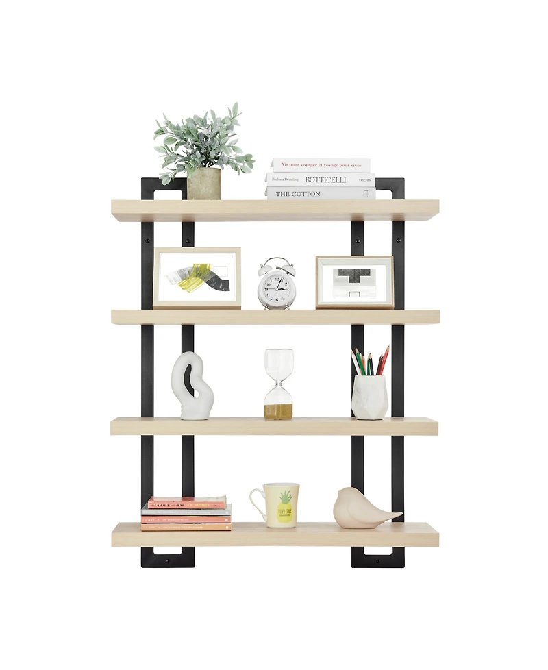 Danya B 4-Tier Floating Bracket Wall Shelf