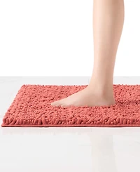 Laura Ashley Astor Chenille Bath Mat, 17" x 24"