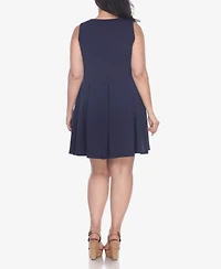 White Mark Plus Crystal Dress