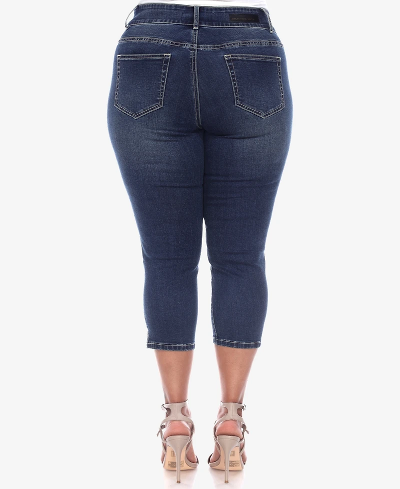 White Mark Plus Capri Jeans