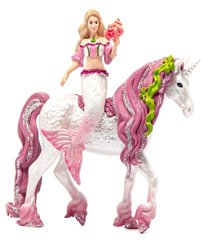 Schleich Bayala Mermaid Feya Riding Underwater Unicorn Playset