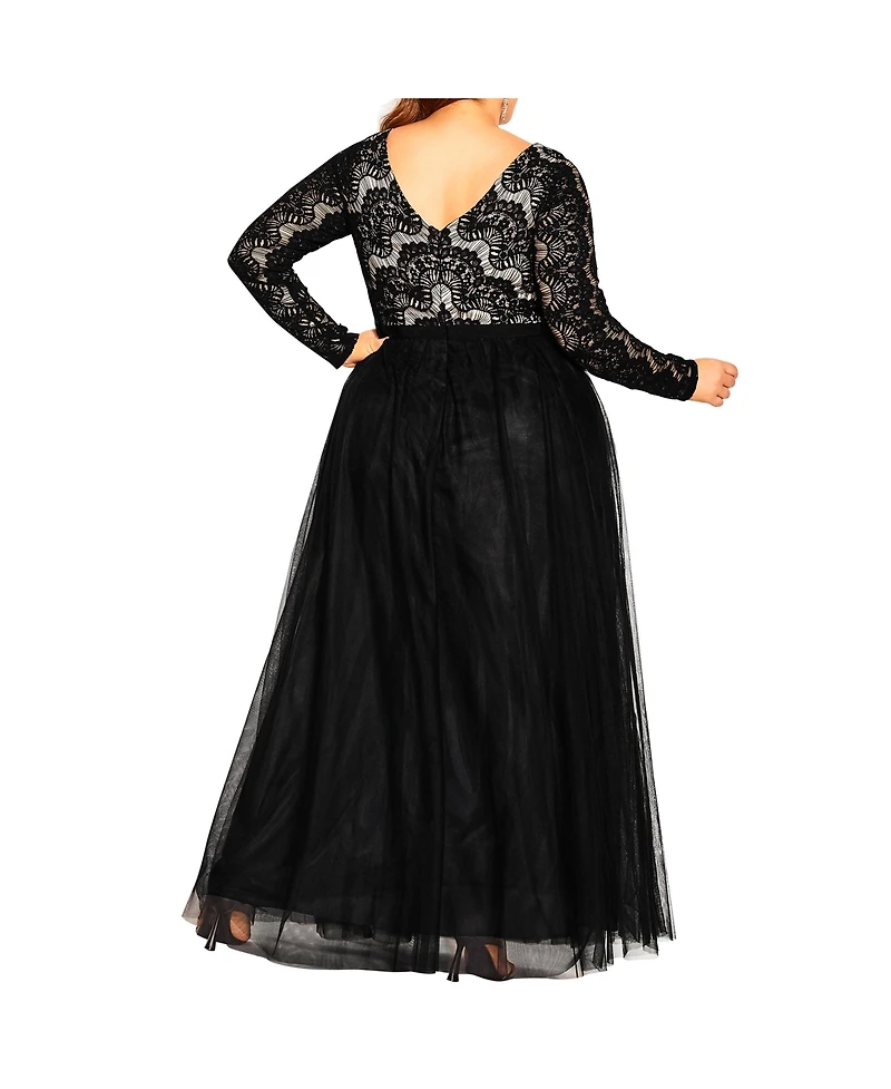 City Chic Plus Rare Beauty Maxi Dress