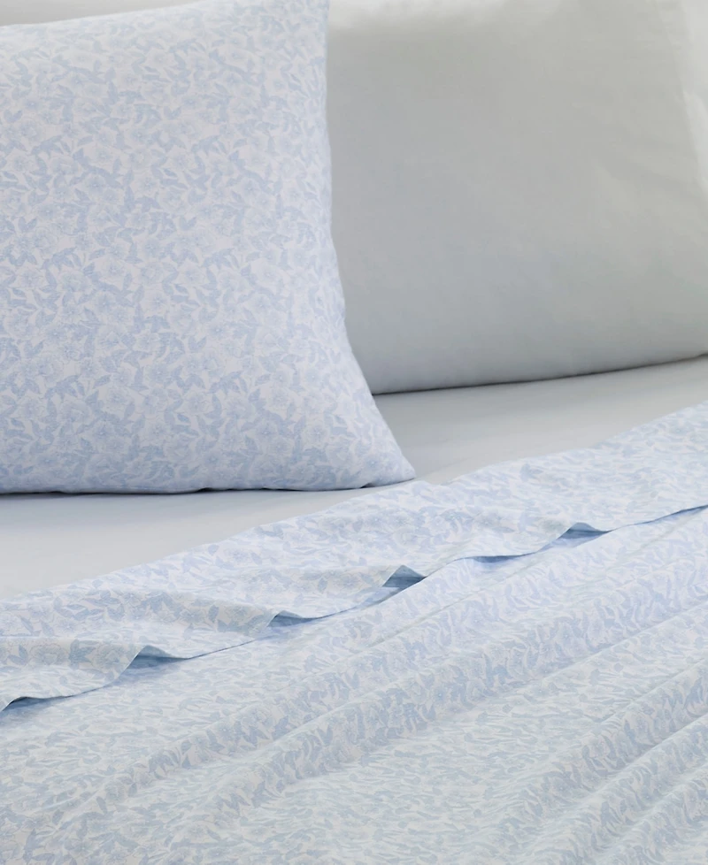 Laura Ashley Belle Cotton Percale 6-Pc. Sheet Set