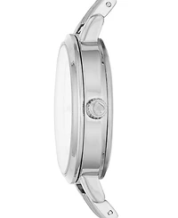 kate spade new york Women's Metro Three-Hand Silver-Tone Stainless Steel Watch 30mm, KSW9001