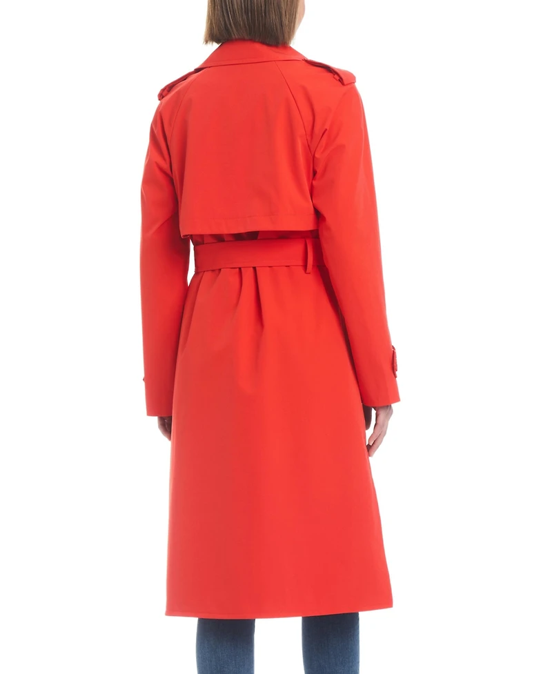kate spade new york Women's Maxi Belted Water-Resistant Trench Coat