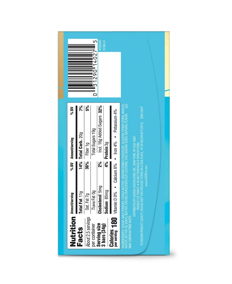 Godiva Signature Salted Caramel Milk Chocolate Mini Bars, Set of 12
