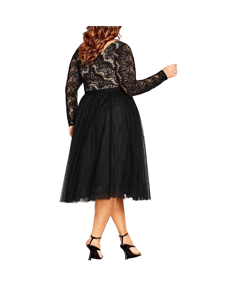 City Chic Plus Rare Beauty Dress