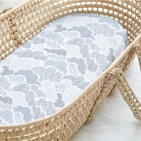 The Peanutshell Soft Cloud Bassinet Sheets for Newborn Baby Girl or Baby Boy, 4 Pack Set