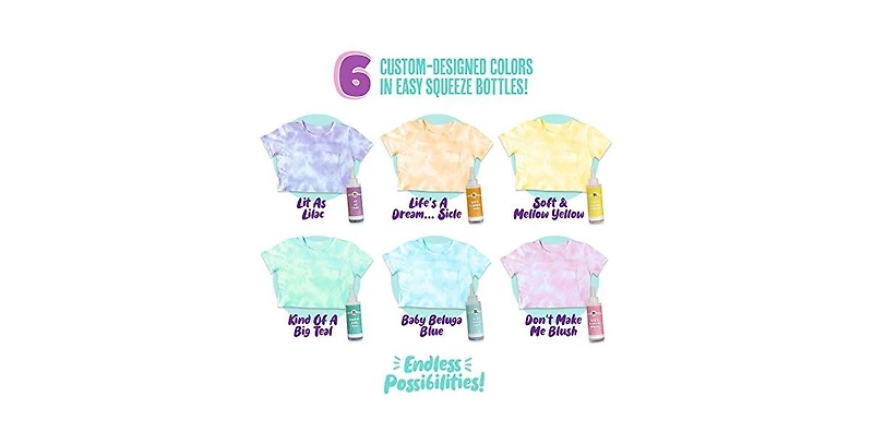 Pastel Tie Dye Kit for Large Groups, Diy Tie Dye Kit, Tie Dye Kit Supplies, Girls Tie Dye Shirt, Tye Die Kits for Adults, Tye Dye Kits, 18 Full Bottle