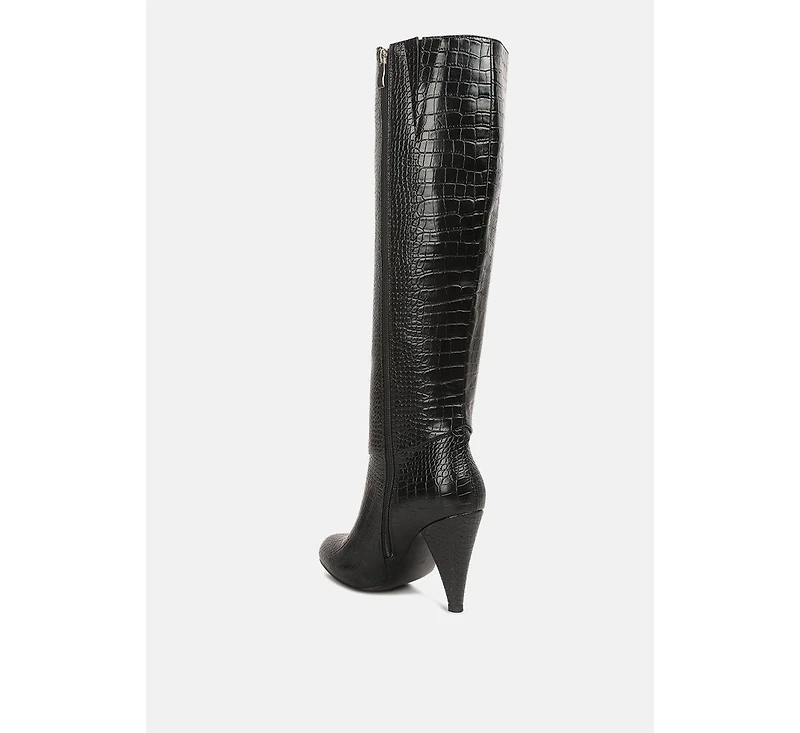 Rum Rolls Calf Croc Boots