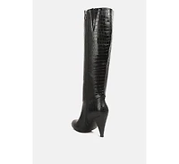 Rum Rolls Calf Croc Boots