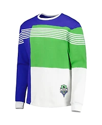 Men's Blue Seattle Sounders Fc Logo Pullover Sweatshirt