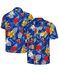 Men's Margaritaville Royal Chase Elliott Island Life Floral Party Full-Button Shirt