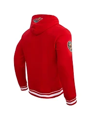 Men's Pro Standard Red Minnesota Wild Retro Classic Fleece Pullover Hoodie