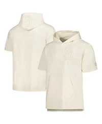 Men's Pro Standard Cream San Diego Padres Neutral Short Sleeve Pullover Hoodie