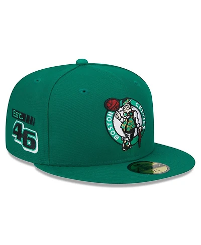Men's New Era Kelly Green Boston Celtics 2024 Nba All-Star Game Rally Drive Side Patch 59FIFTY Fitted Hat