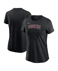 Women's Nike Black Arizona Diamondbacks Wordmark T-shirt