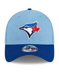 Men's New Era Light Blue Toronto Jays 2024 Batting Practice 39THIRTY Flex Hat
