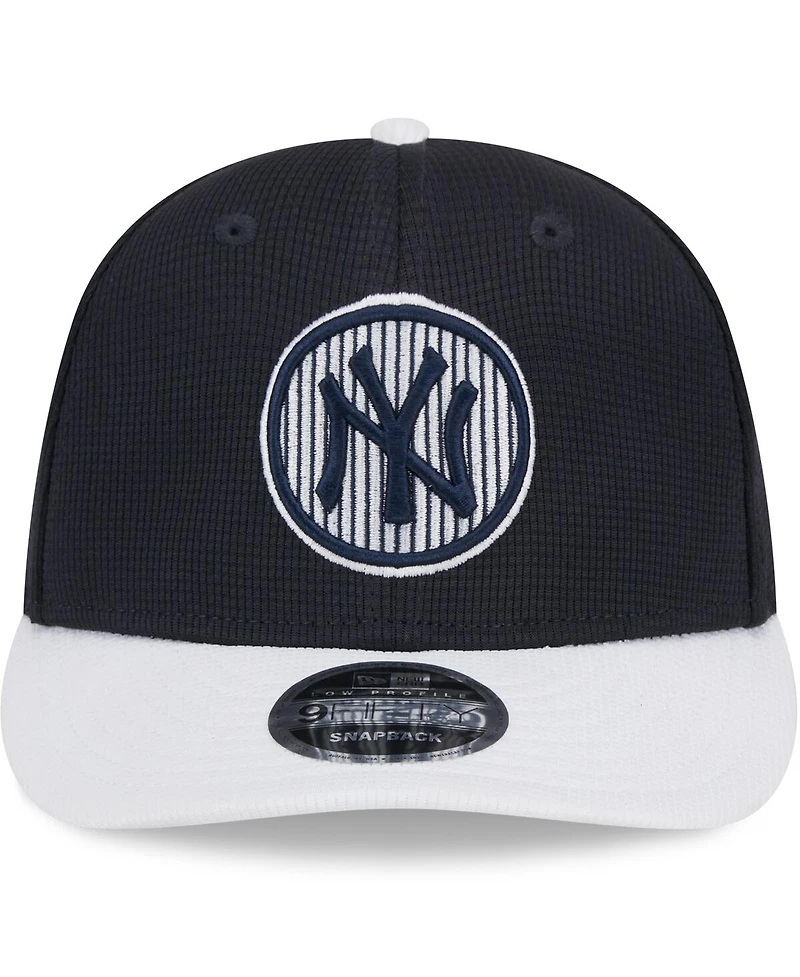 Men's New Era Navy New York Yankees 2024 Batting Practice Low Profile 9FIFTY Snapback Hat