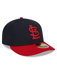Men's New Era Navy St. Louis Cardinals 2024 Batting Practice Low Profile 59FIFTY Fitted Hat