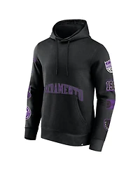 Men's Fanatics Black Sacramento Kings Home Court Pullover Hoodie