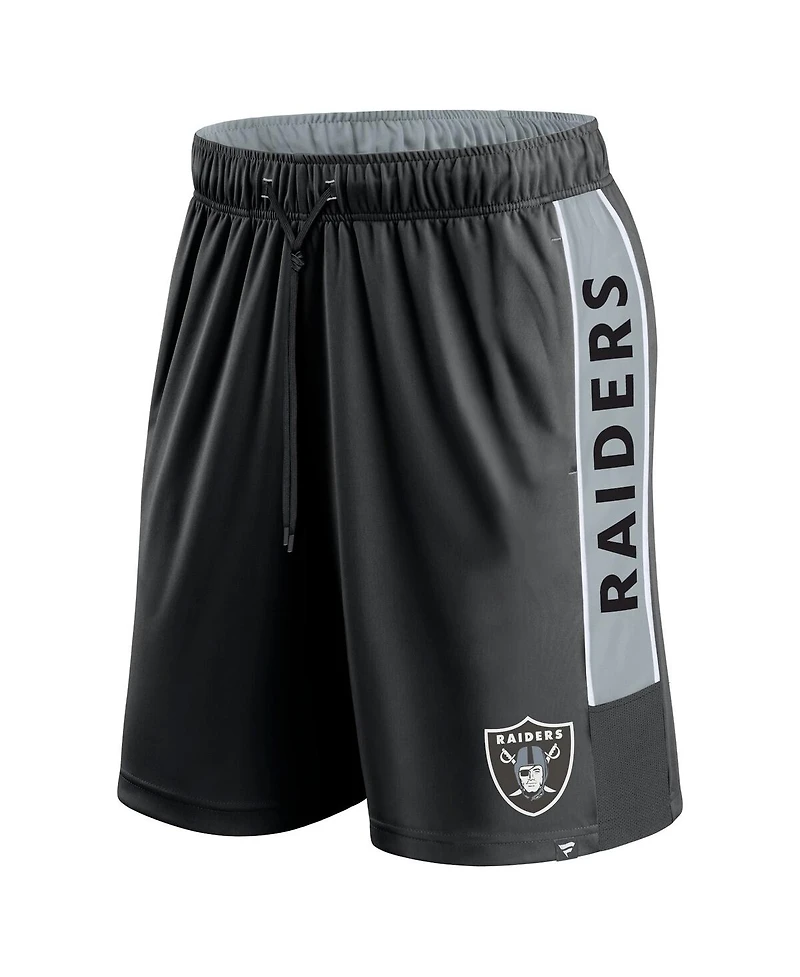 Men's Fanatics Black Las Vegas Raiders Win The Match Shorts