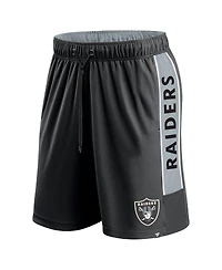 Men's Fanatics Black Las Vegas Raiders Win The Match Shorts