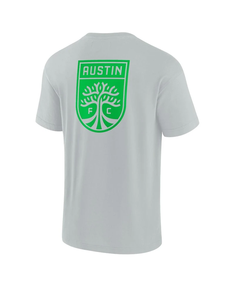 Men's Fanatics Signature Gray Austin Fc Oversized Logo T-shirt