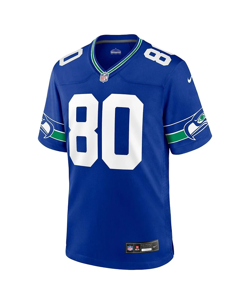 Men's Nike Steve Largent Royal Seattle Seahawks Throwback Retired Player Game Jersey