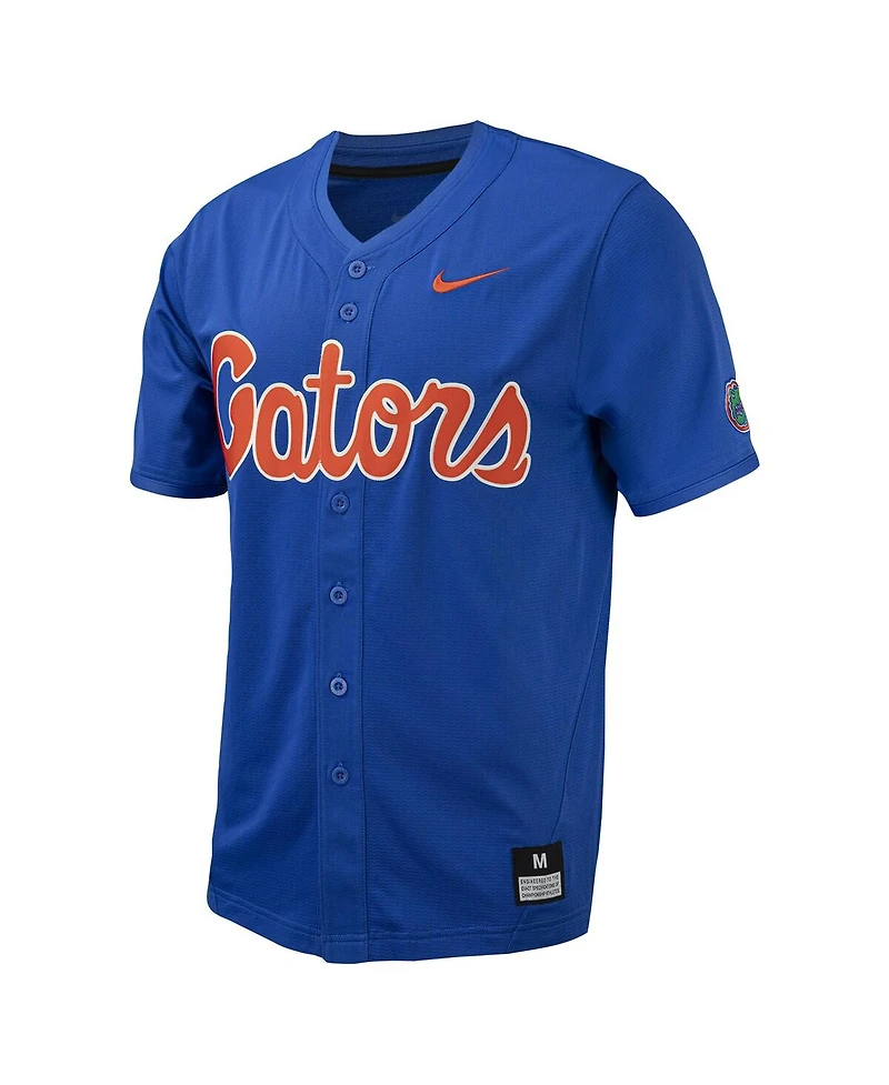 Men's Nike Royal Florida Gators Replica Full-Button Baseball Jersey