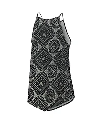 Women's Colosseum x Wrangler Black Distressed Tennessee Volunteers Bandana Tank Top