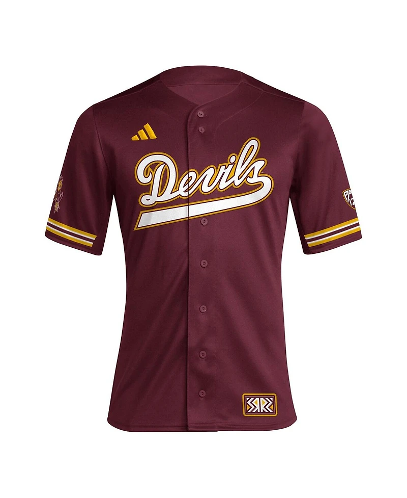 Men's adidas Maroon Arizona State Sun Devils Reverse Retro Replica Baseball Jersey