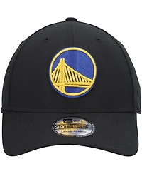 Men's New Era Black Golden State Warriors Official Team Color 39THIRTY Flex Hat